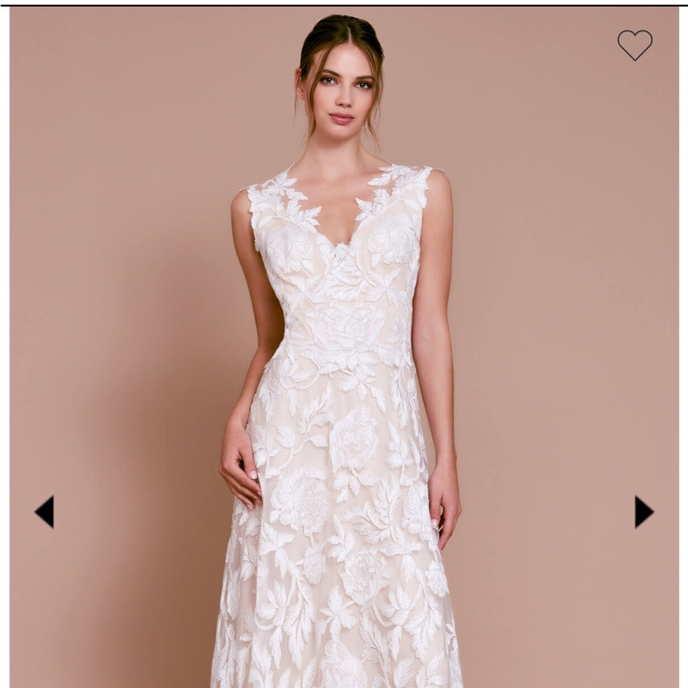 Tadashi Shoji Bridal Cecilia Lace Bridal Gown Dress Sz.12